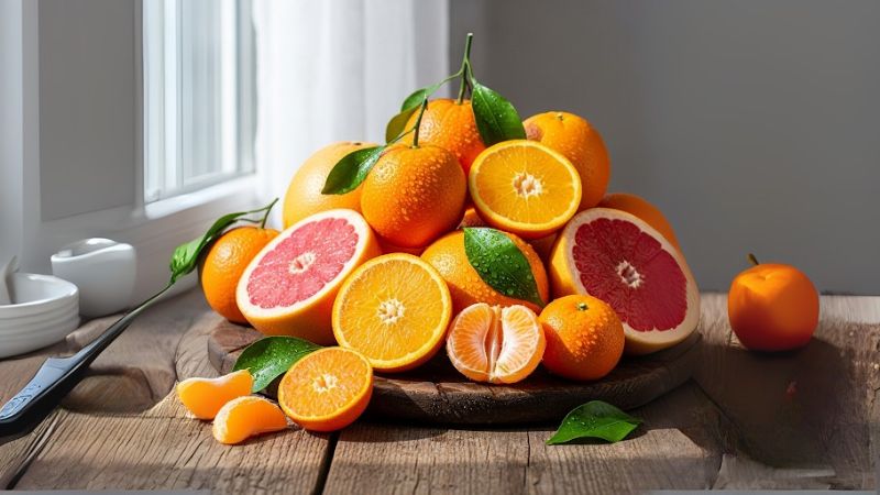Nhom trai cay giau vitamin C