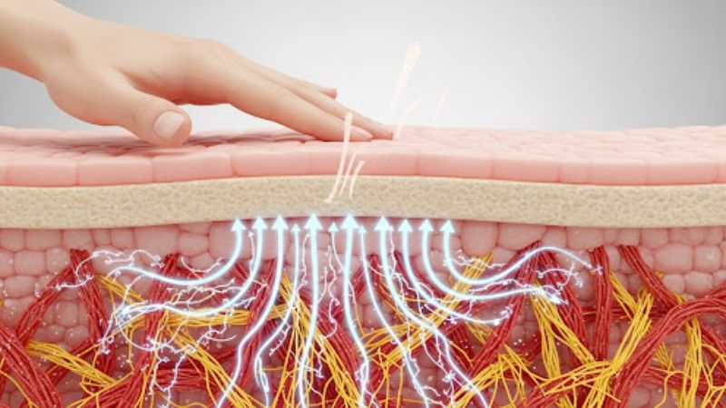 Massage da mat giup kich thich tuan hoan mau