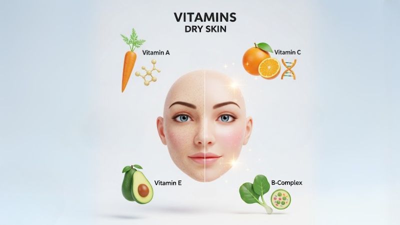 Da kho thieu vitamin gi